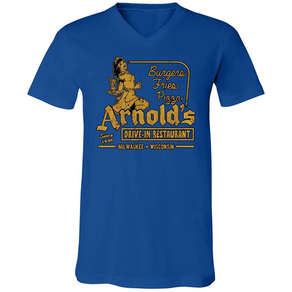 Unisex V-Neck T-Shirt - FBBYRD4L - True Royal - 4