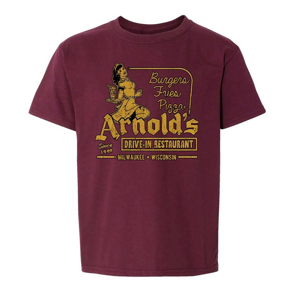 Kids T-Shirt - K8L4P72X - Maroon - 14