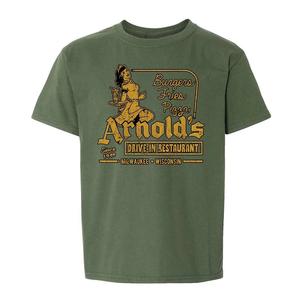 Kids T-Shirt - K8L4P72X - Military Green - 19
