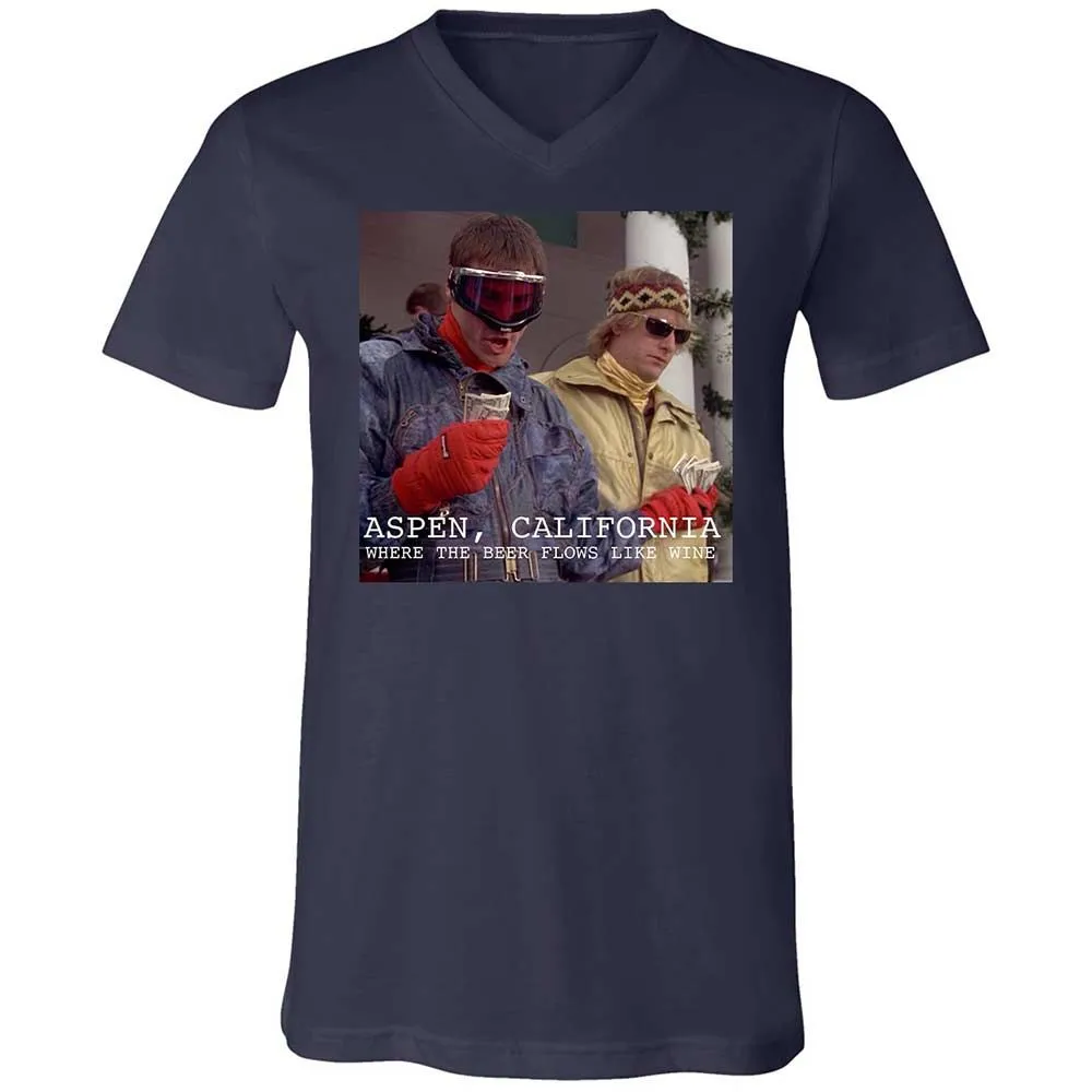 Unisex V-Neck T-Shirt - 5SSETNZZ - Navy - 2