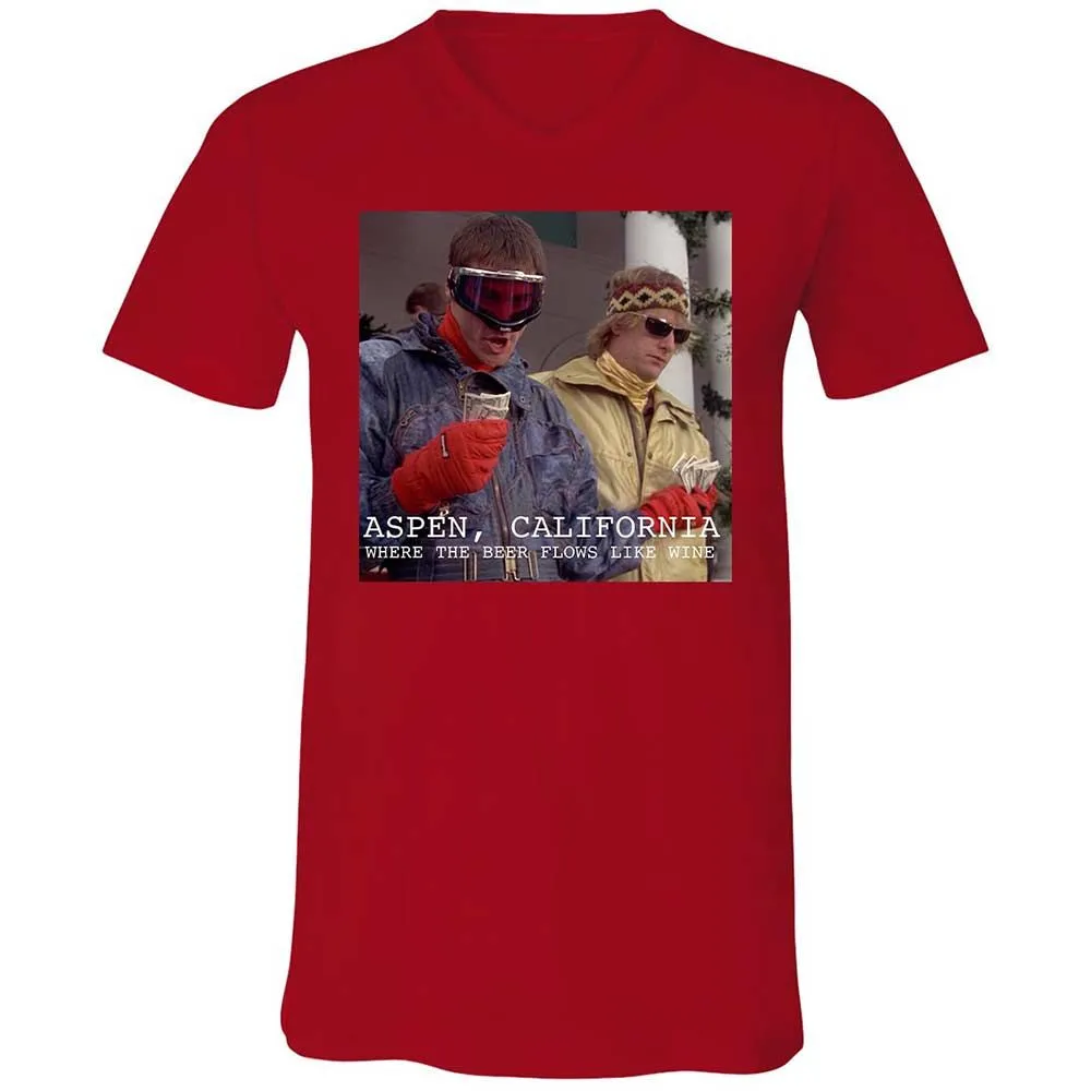 Unisex V-Neck T-Shirt - 5SSETNZZ - Red - 6
