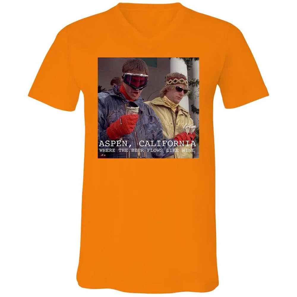 Unisex V-Neck T-Shirt - 5SSETNZZ - Orange - 12