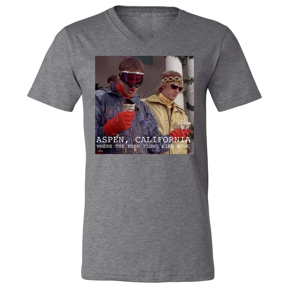 Unisex V-Neck T-Shirt - 5SSETNZZ - Deep Heather - 14