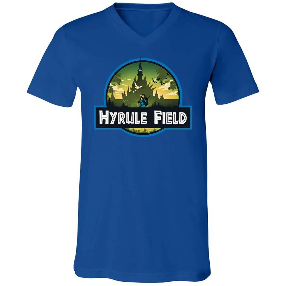 Unisex V-Neck T-Shirt - H89LA6DW - True Royal - 4