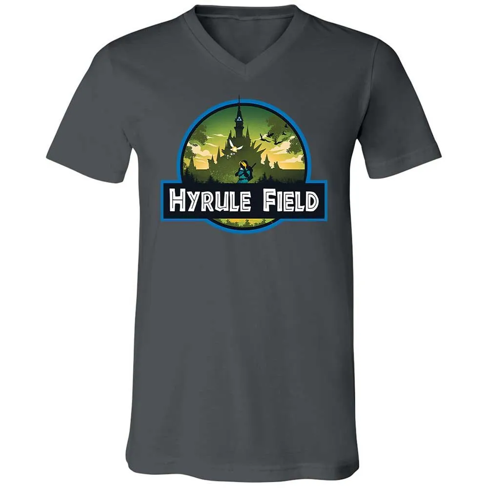 Unisex V-Neck T-Shirt - H89LA6DW - Asphalt - 13