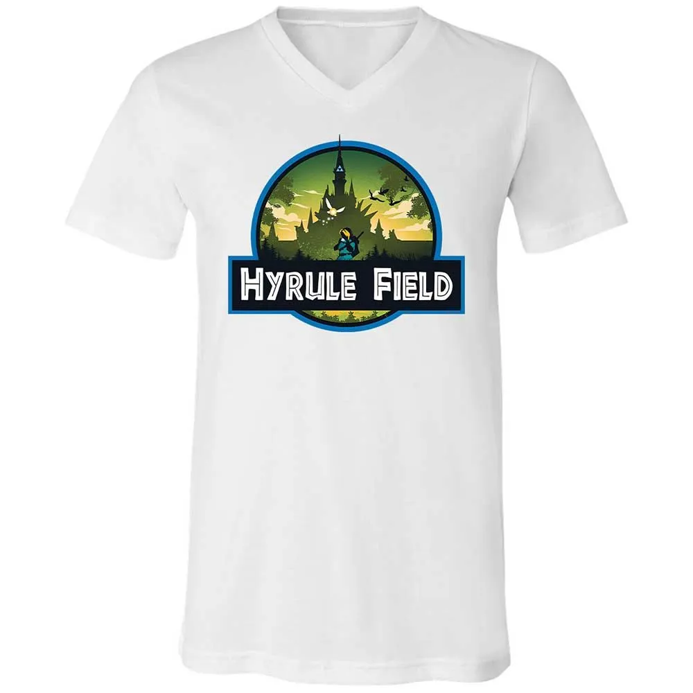Unisex V-Neck T-Shirt - H89LA6DW - White - 16