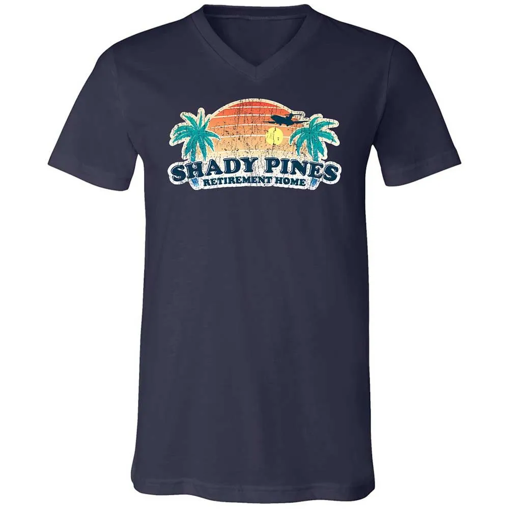 Unisex V-Neck T-Shirt - E35MQKQS - Navy - 2