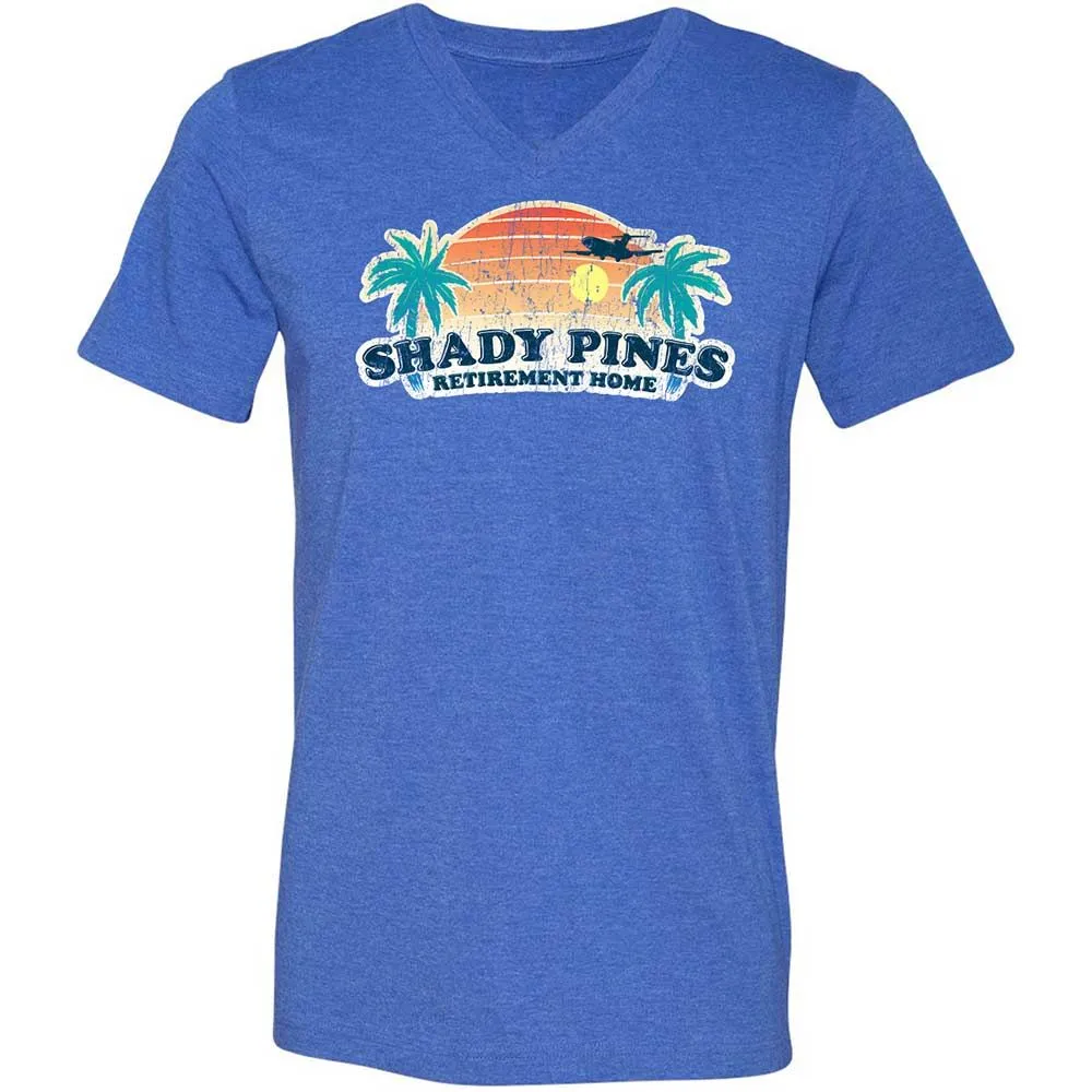 Unisex V-Neck T-Shirt - E35MQKQS - Heather True Royal - 5