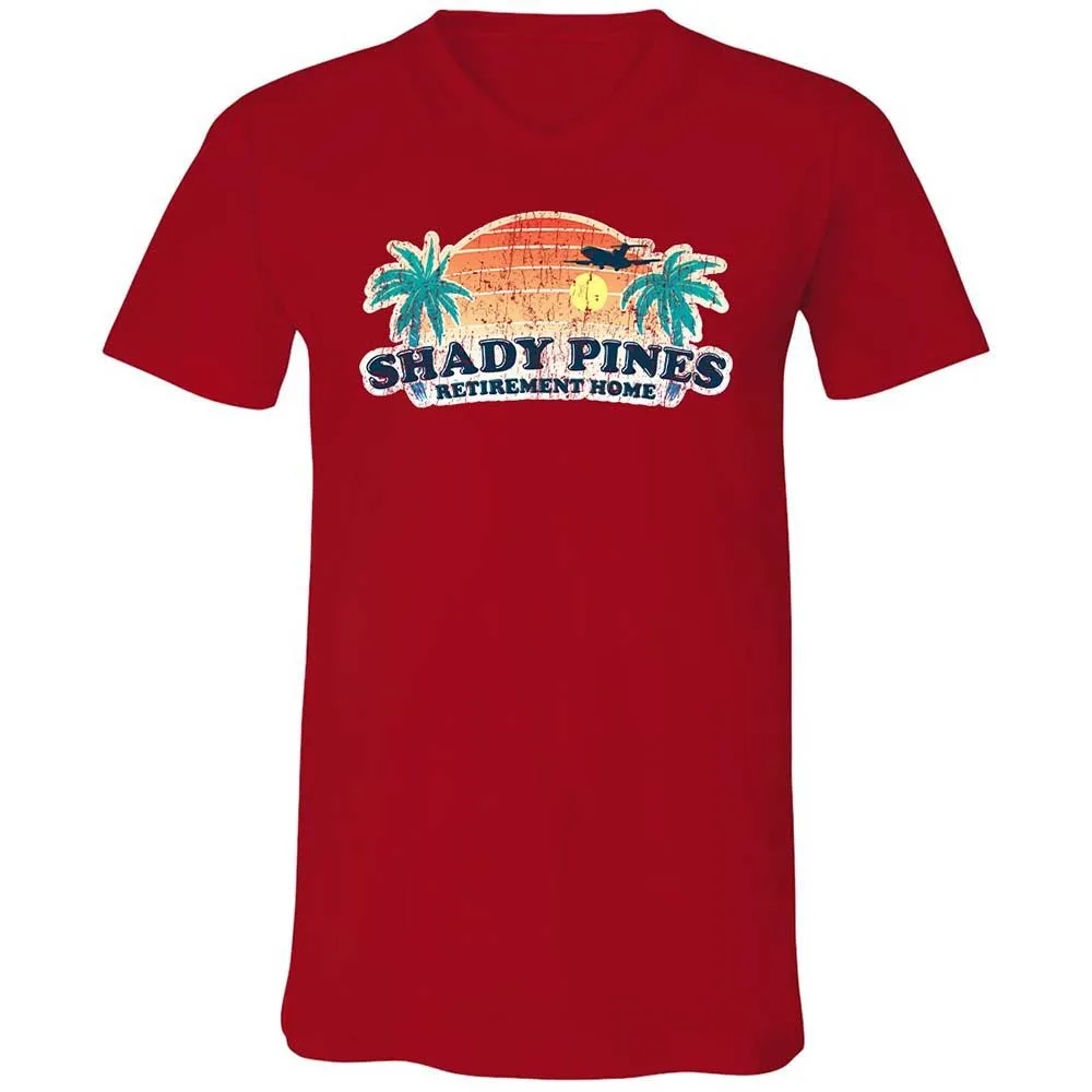 Unisex V-Neck T-Shirt - E35MQKQS - Red - 6