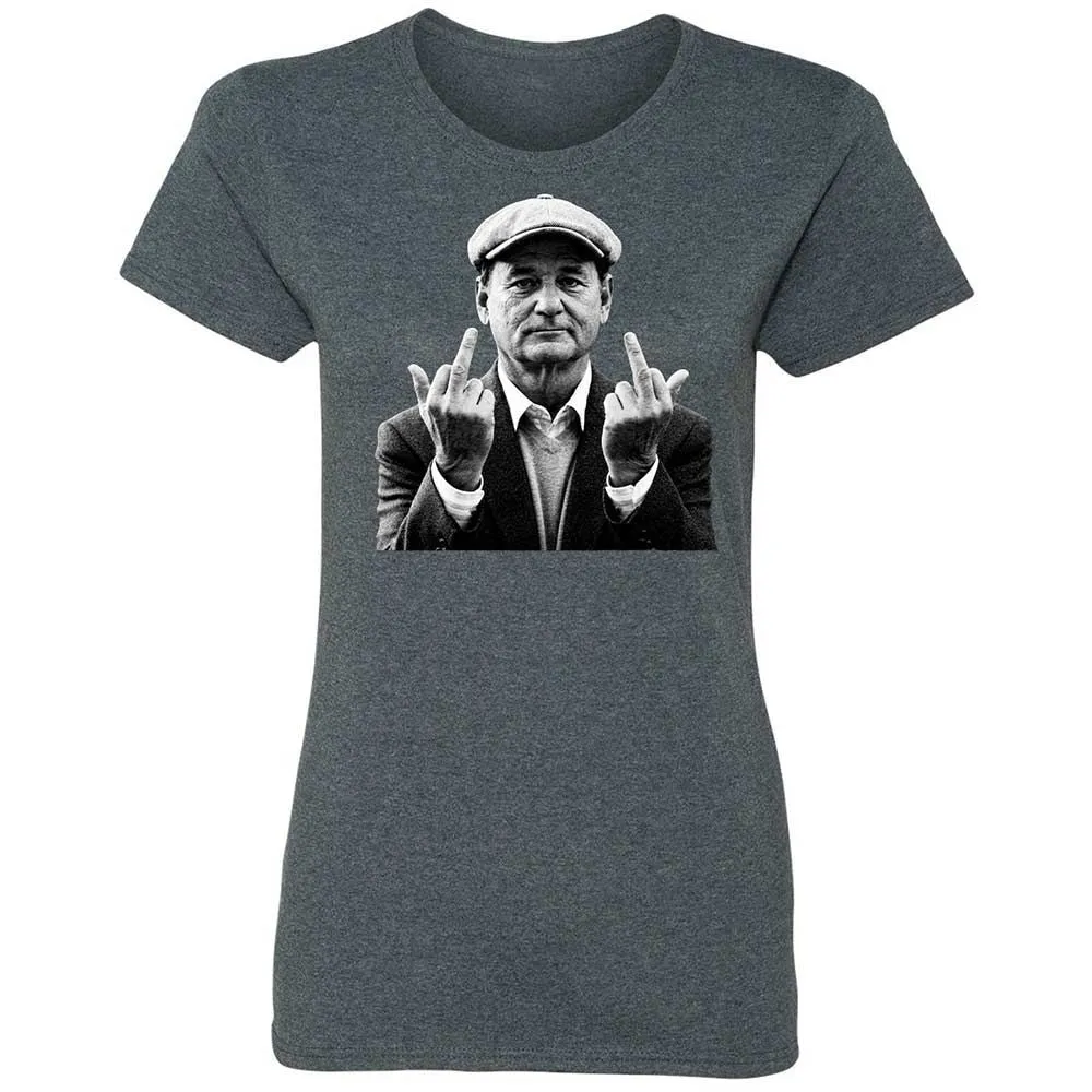 Bill Murray Middle Finger - Dark Heather - 6