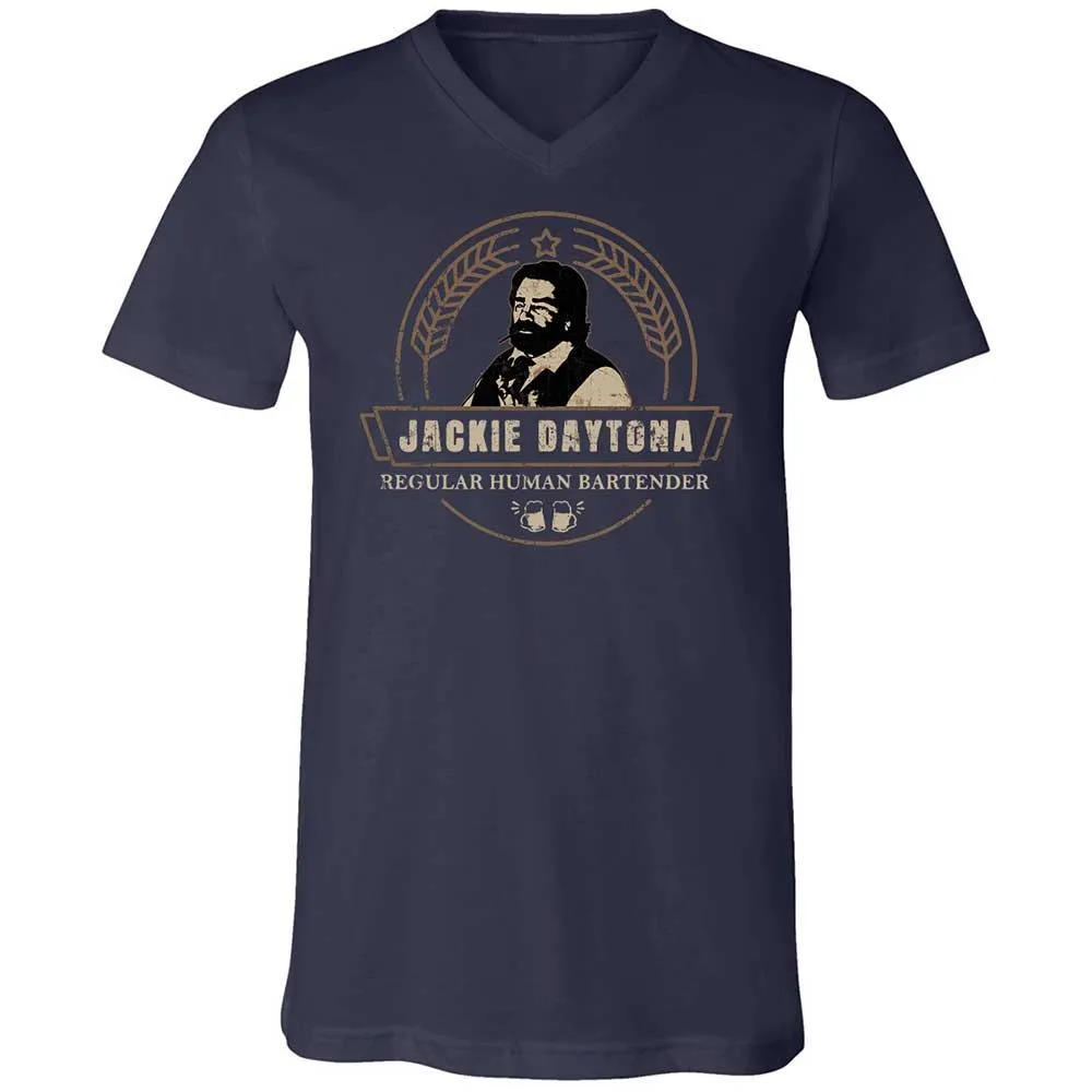 Unisex V-Neck T-Shirt - U41WMN4X - Navy - 2