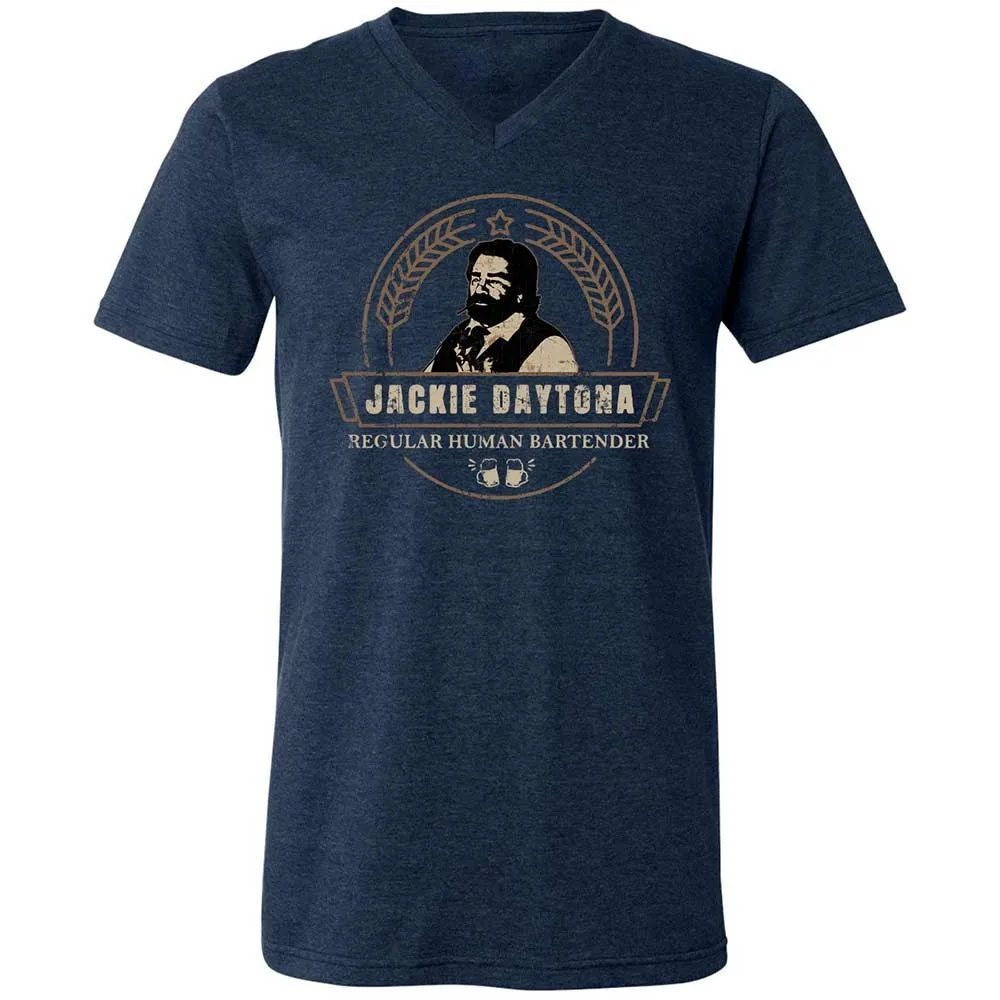 Unisex V-Neck T-Shirt - U41WMN4X - Heather Navy - 3