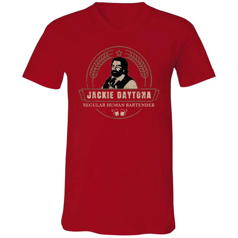 Unisex V-Neck T-Shirt - U41WMN4X - Red - 6