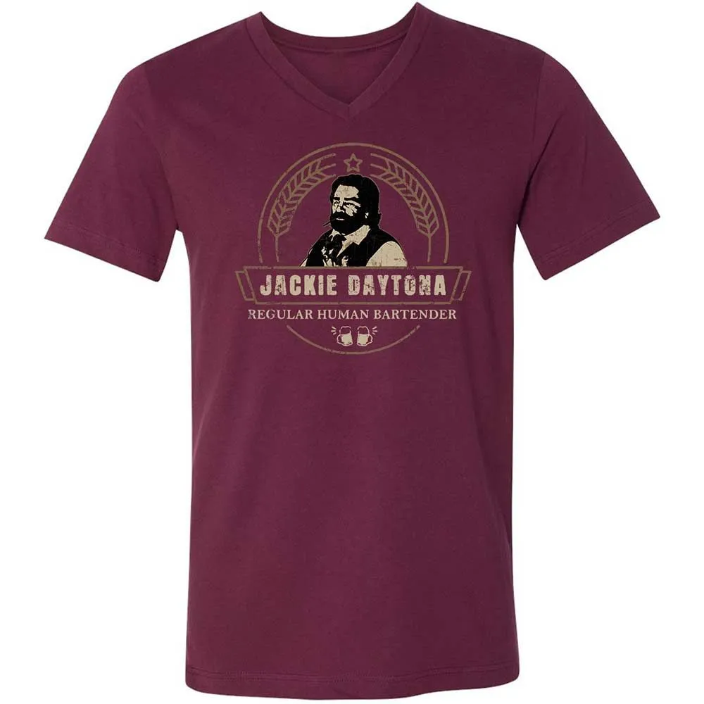 Unisex V-Neck T-Shirt - U41WMN4X - Maroon - 8