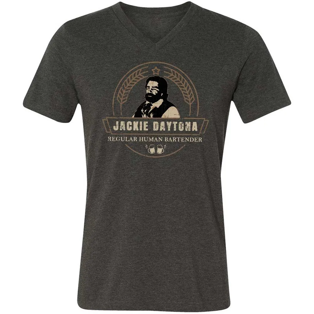 Unisex V-Neck T-Shirt - U41WMN4X - Dark Grey Heather - 9