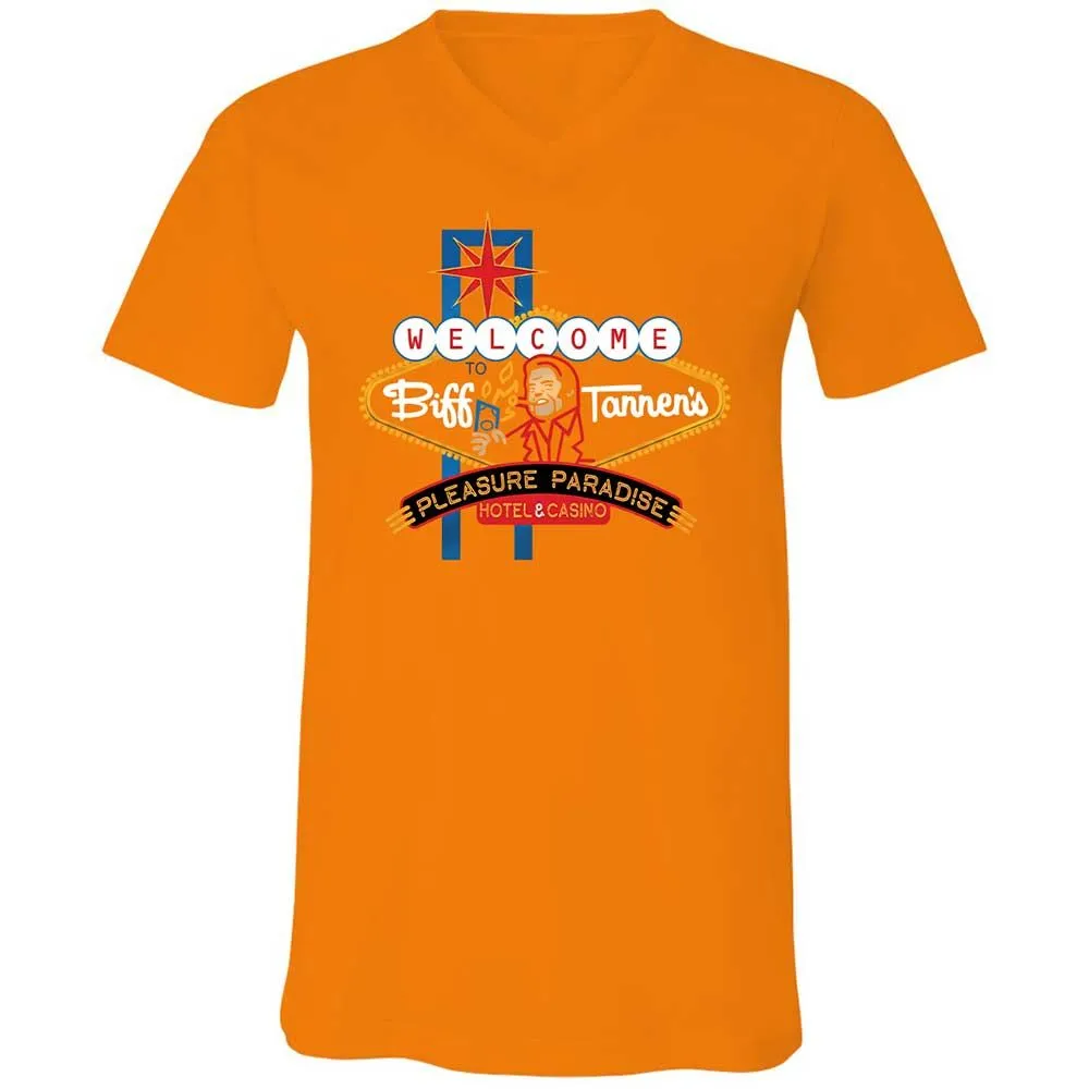 Unisex V-Neck T-Shirt - 65NG5M7V - Orange - 12