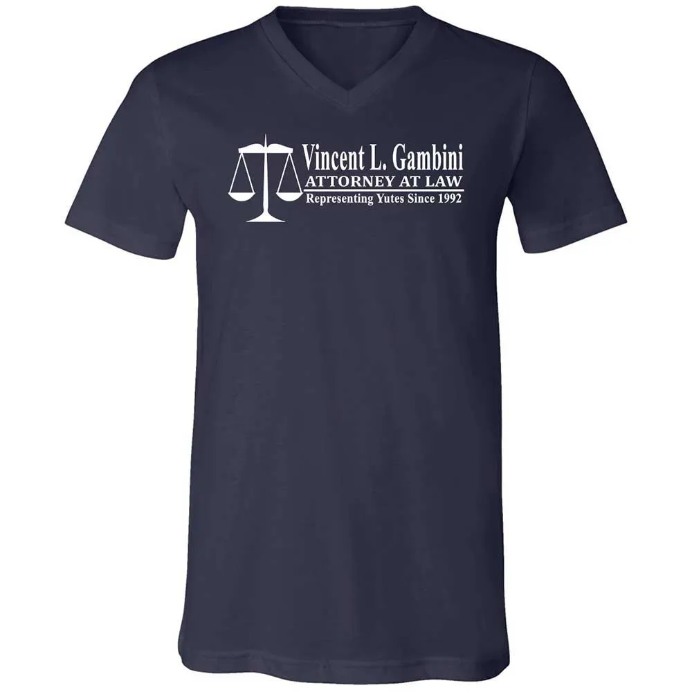 Unisex V-Neck T-Shirt - UN5WVF4K - Navy - 2