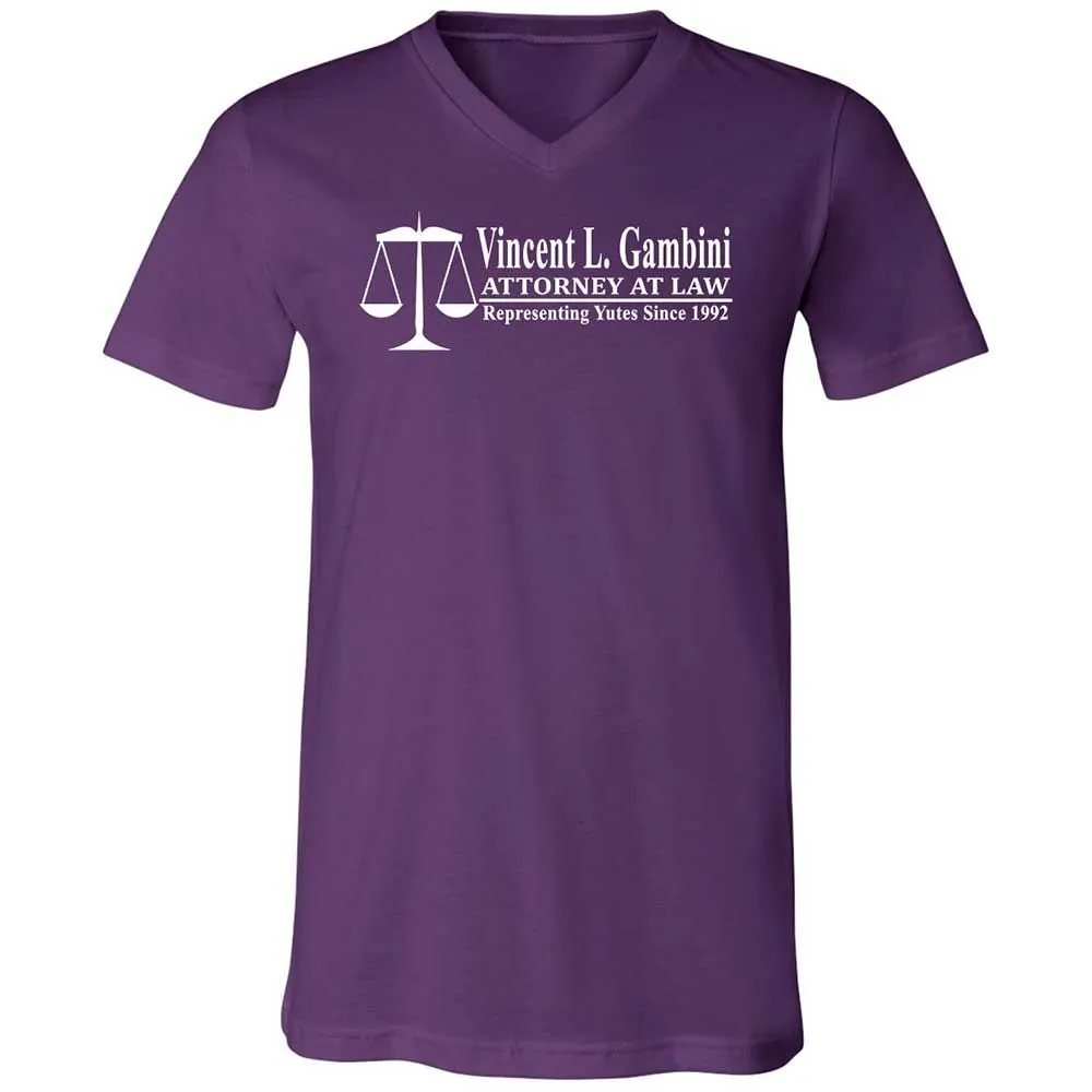 Unisex V-Neck T-Shirt - UN5WVF4K - Team Purple - 10