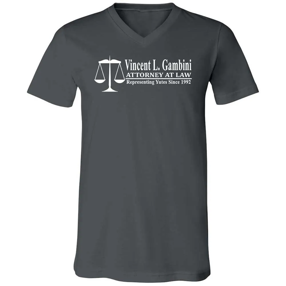 Unisex V-Neck T-Shirt - UN5WVF4K - Asphalt - 13