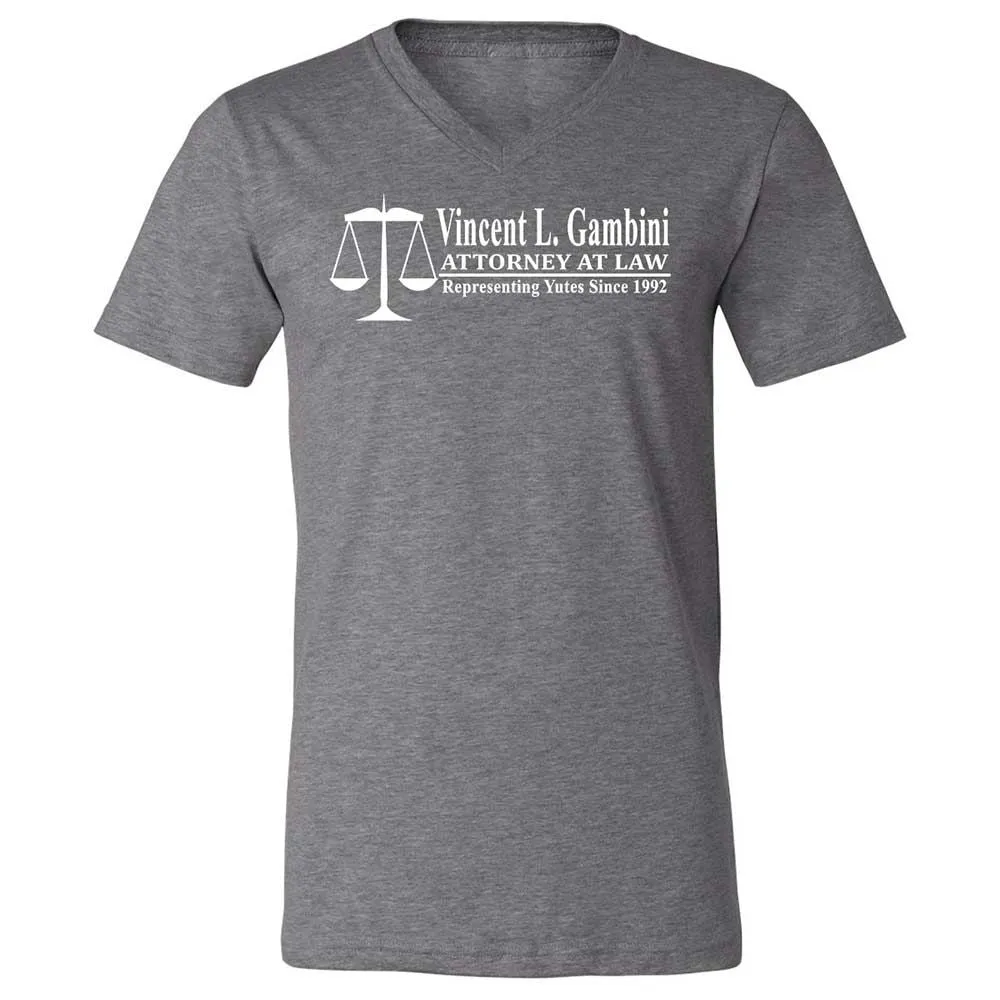 Unisex V-Neck T-Shirt - UN5WVF4K - Deep Heather - 14