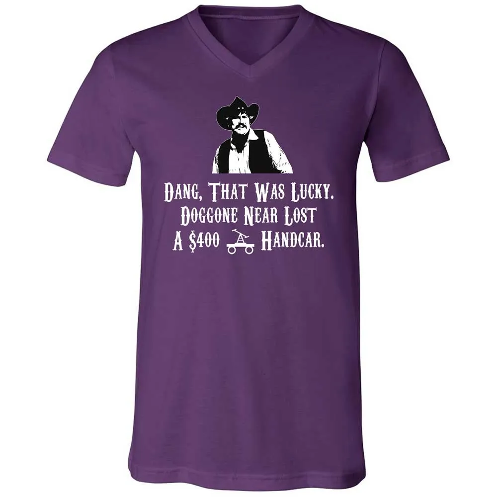 Unisex V-Neck T-Shirt - KBSZ9NKJ - Team Purple - 10