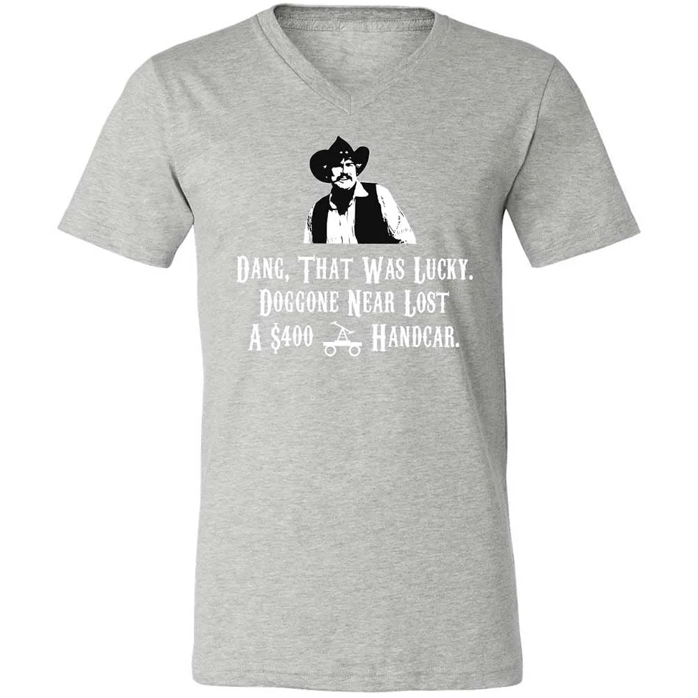 Unisex V-Neck T-Shirt - KBSZ9NKJ - Athletic Heather - 15