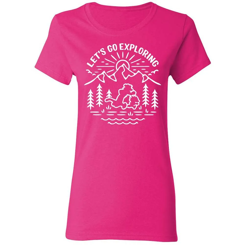 Women's T-Shirt - EU58BQQK - Heliconia - 5