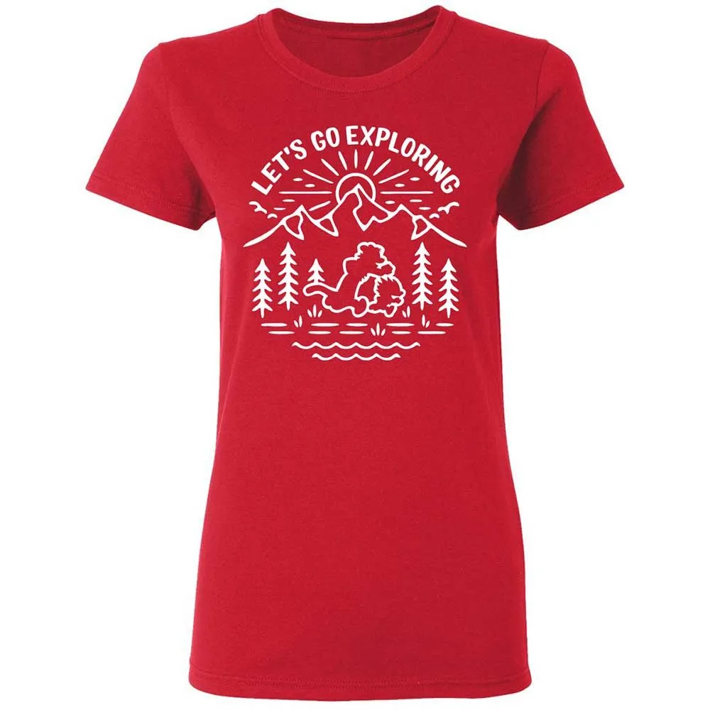 Women's T-Shirt - EU58BQQK - Red - 9