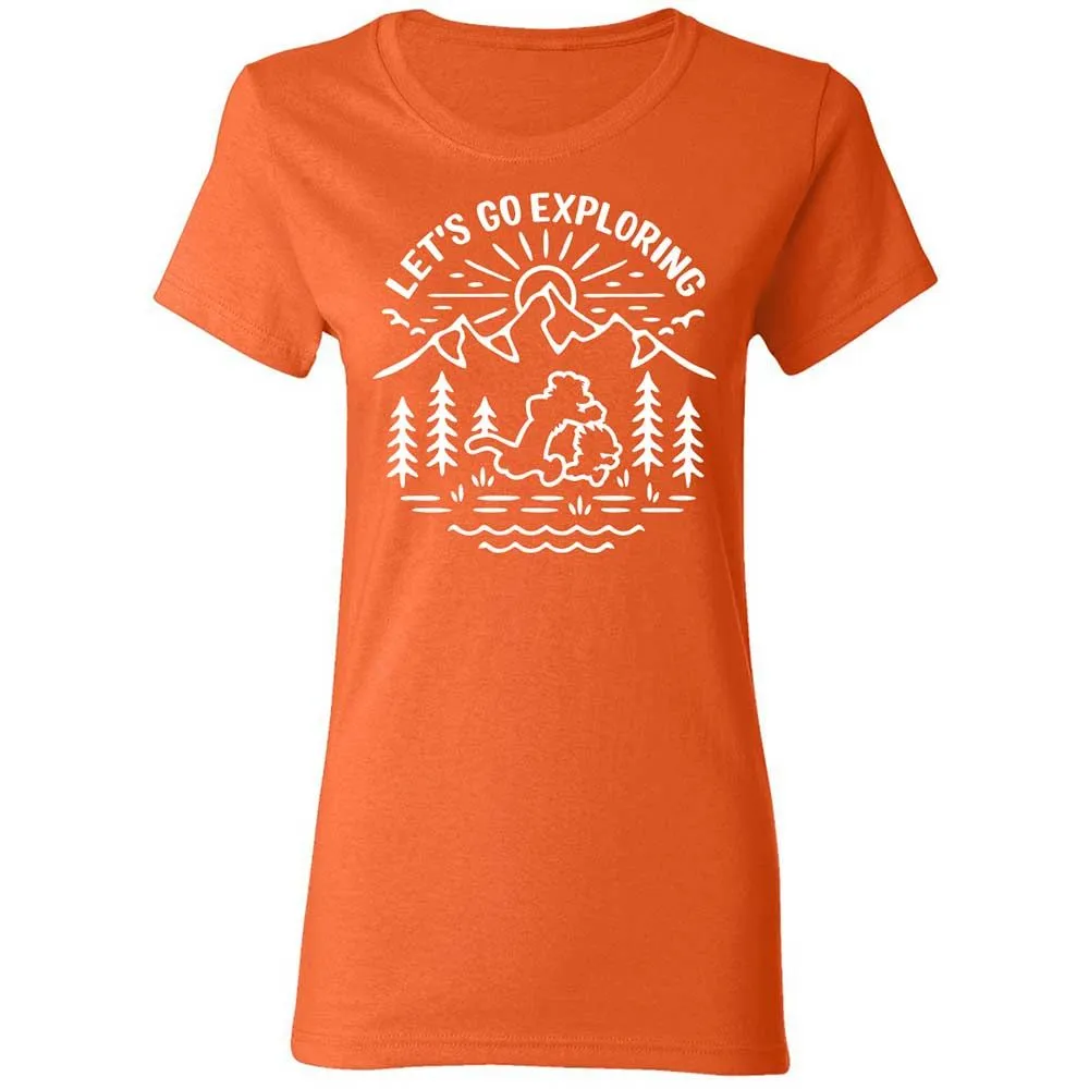 Women's T-Shirt - EU58BQQK - Orange - 12