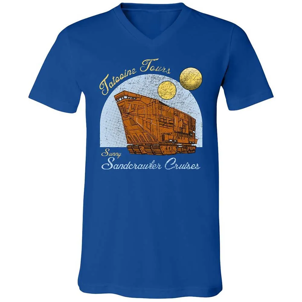 Unisex V-Neck T-Shirt - M2UJ2328 - True Royal - 4