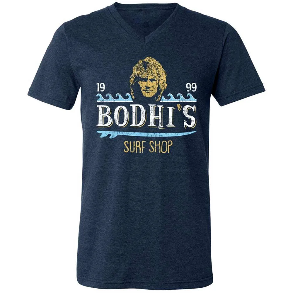 Unisex V-Neck T-Shirt - 1MEY3HEL - Heather Navy - 3
