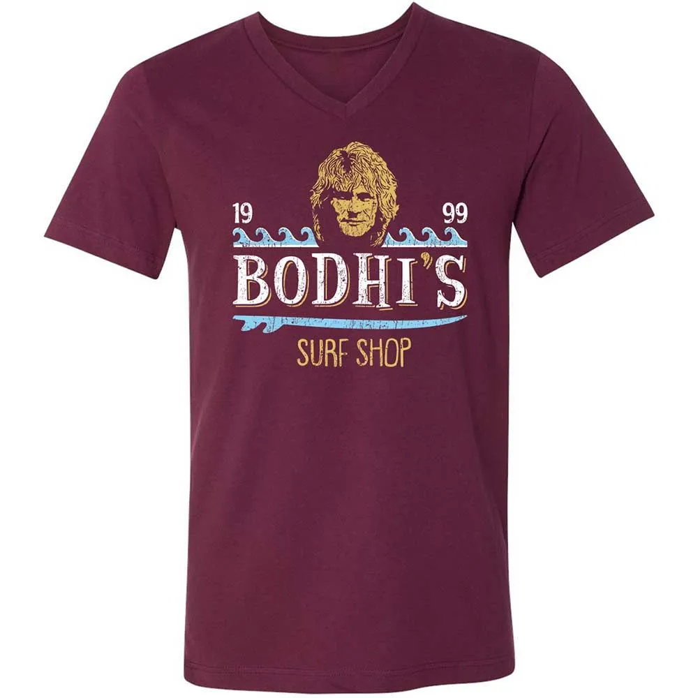 Unisex V-Neck T-Shirt - 1MEY3HEL - Maroon - 8