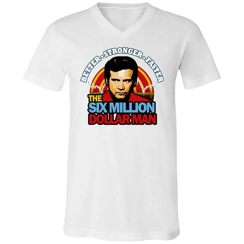 Unisex V-Neck T-Shirt - QSMJH3KN - White - 16