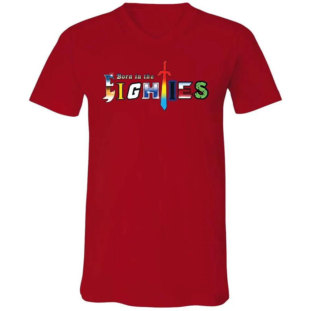 Unisex V-Neck T-Shirt - KYNKF3H1 - Red - 6