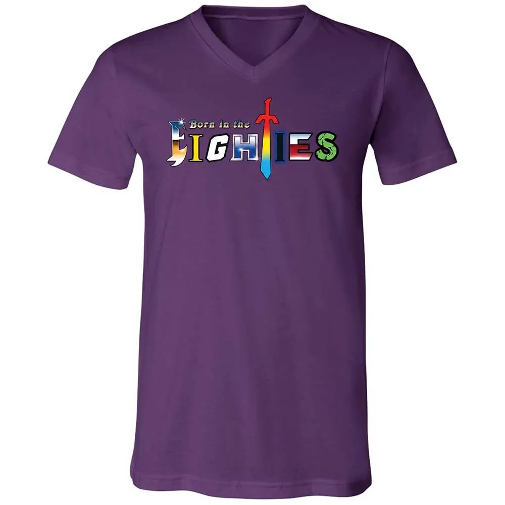 Unisex V-Neck T-Shirt - KYNKF3H1 - Team Purple - 10