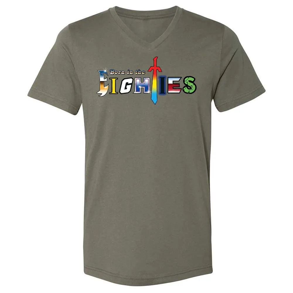 Unisex V-Neck T-Shirt - KYNKF3H1 - Military Green - 11