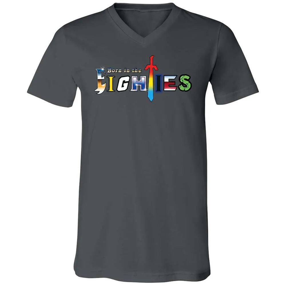 Unisex V-Neck T-Shirt - KYNKF3H1 - Asphalt - 13