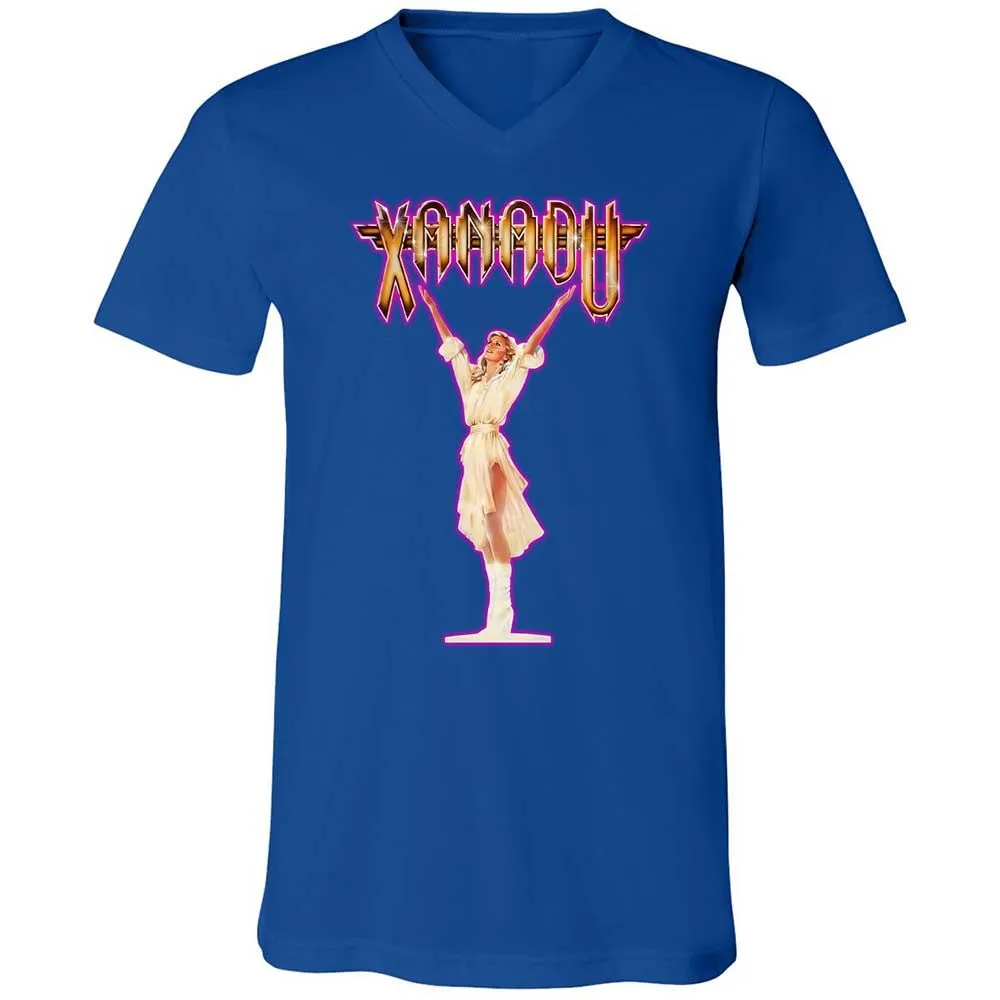 Unisex V-Neck T-Shirt - XQYXHDZV - True Royal - 4