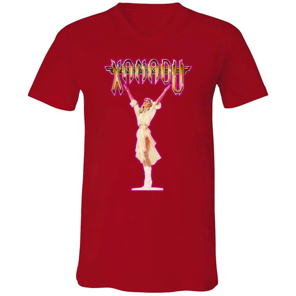 Unisex V-Neck T-Shirt - XQYXHDZV - Red - 6