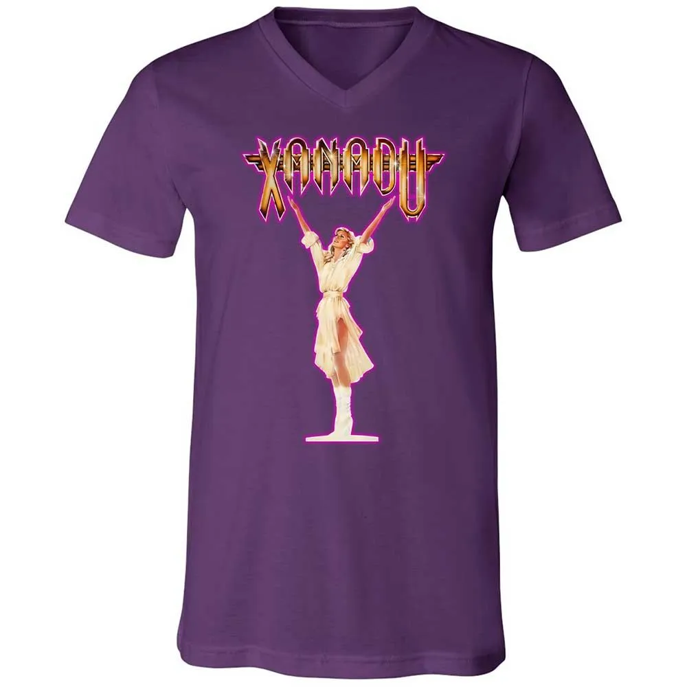 Unisex V-Neck T-Shirt - XQYXHDZV - Team Purple - 10