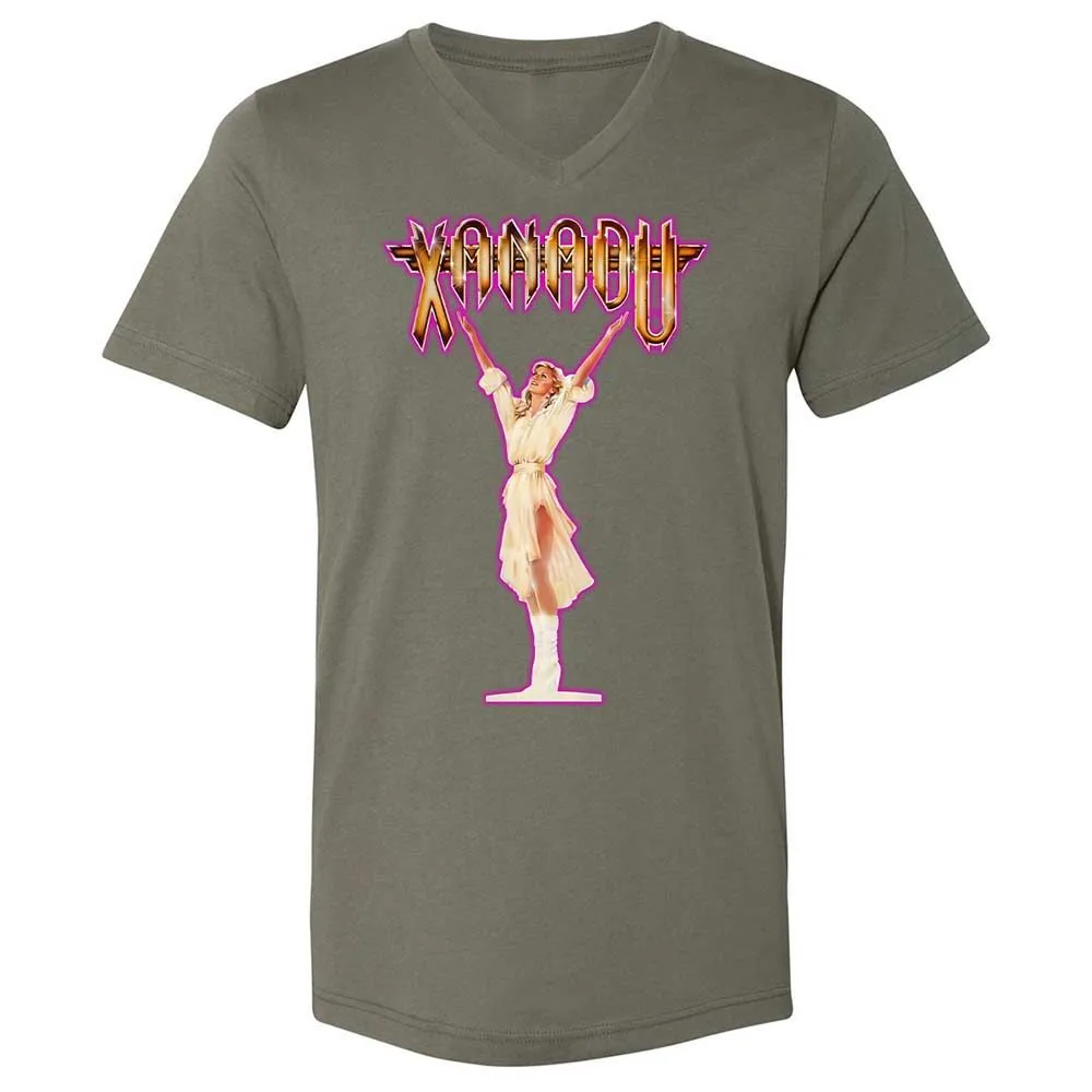 Unisex V-Neck T-Shirt - XQYXHDZV - Military Green - 11