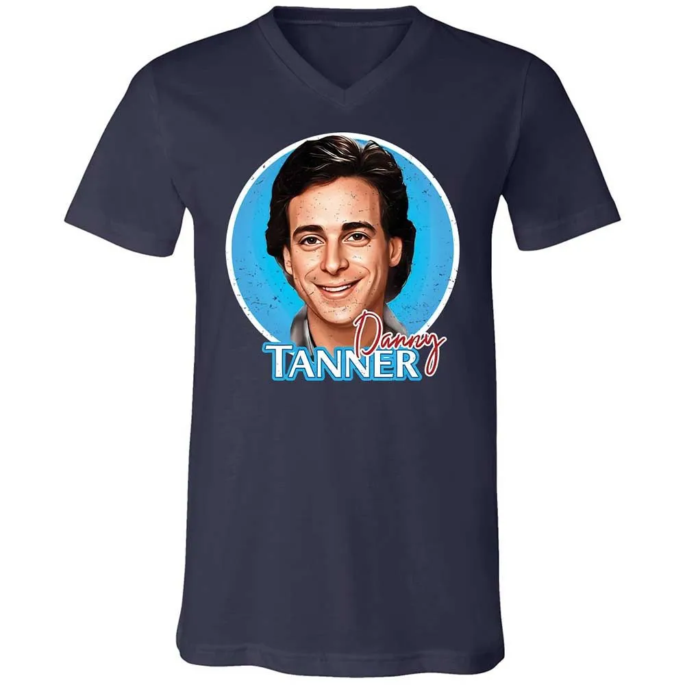 Unisex V-Neck T-Shirt - 9XG6WXZQ - Navy - 2