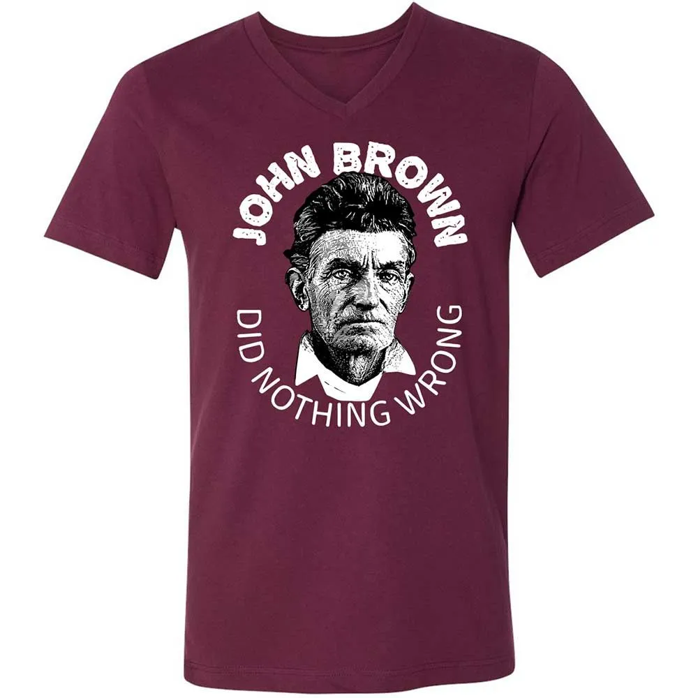 Unisex V-Neck T-Shirt - D74C45Z4 - Maroon - 8