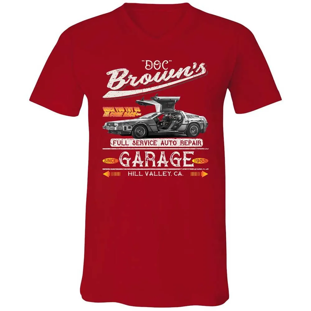 Unisex V-Neck T-Shirt - 4EM6BXVF - Red - 6