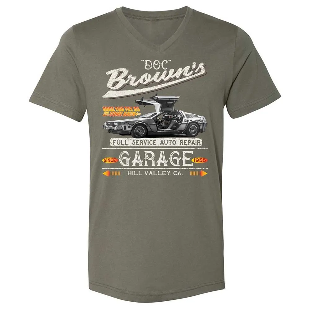 Unisex V-Neck T-Shirt - 4EM6BXVF - Military Green - 11