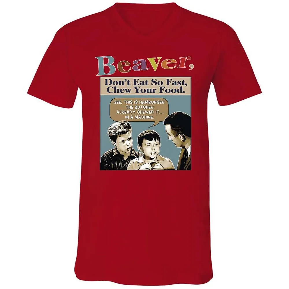 Unisex V-Neck T-Shirt - P4D9LL38 - Red - 6