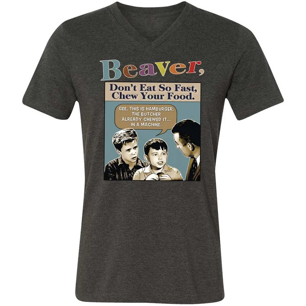 Unisex V-Neck T-Shirt - P4D9LL38 - Dark Grey Heather - 9