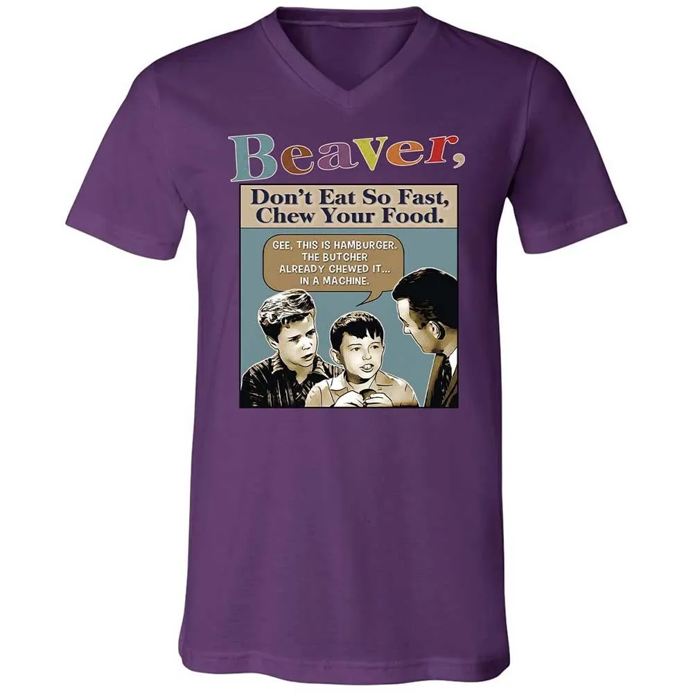 Unisex V-Neck T-Shirt - P4D9LL38 - Team Purple - 10