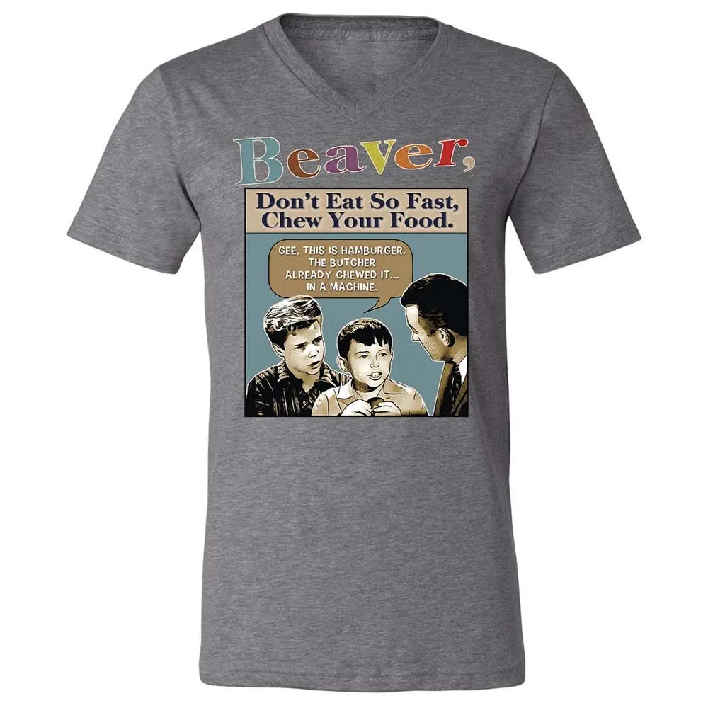 Unisex V-Neck T-Shirt - P4D9LL38 - Deep Heather - 14