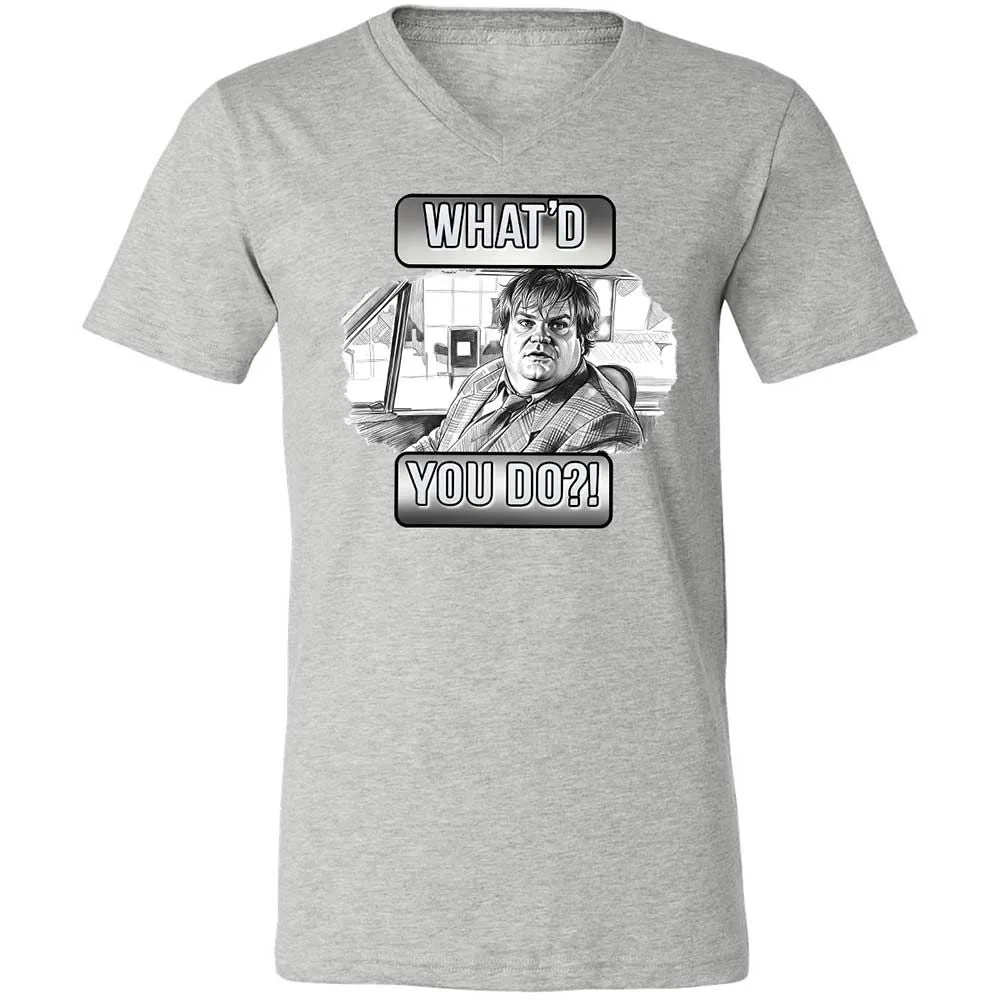 Unisex V-Neck T-Shirt - ACU6N5M1 - Athletic Heather - 15